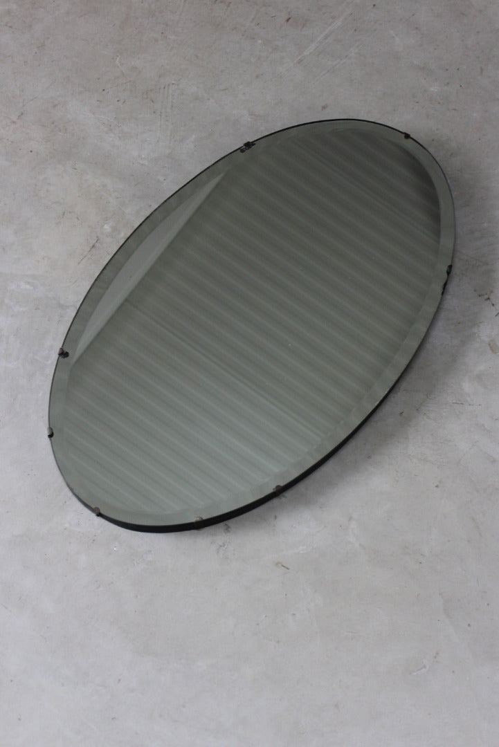 Oval Frameless Wall Mirror - Kernow Furniture