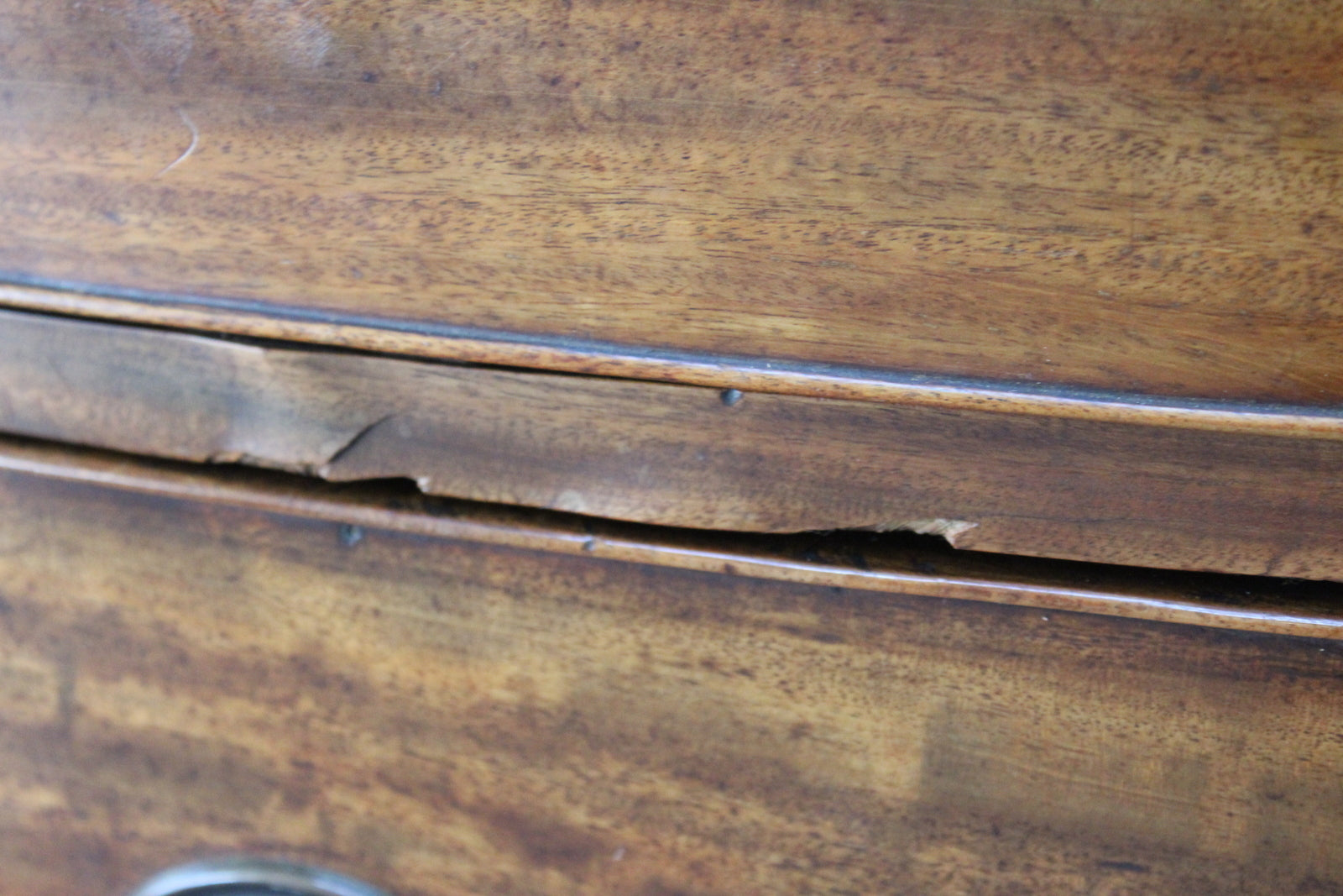 Antique Bow Front Chest of Drawers - Kernow Furniture