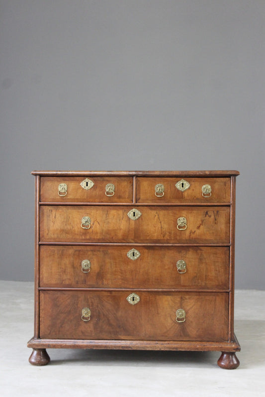 Early 18th Century Walnut Chest of Drawers - Kernow Furniture