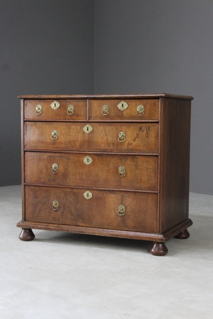 Early 18th Century Walnut Chest of Drawers - Kernow Furniture