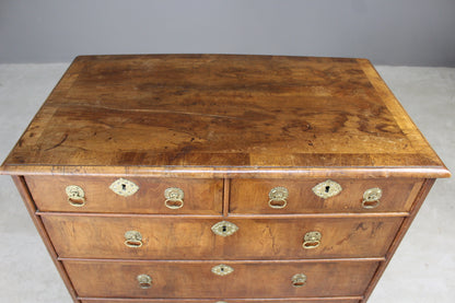 Early 18th Century Walnut Chest of Drawers - Kernow Furniture