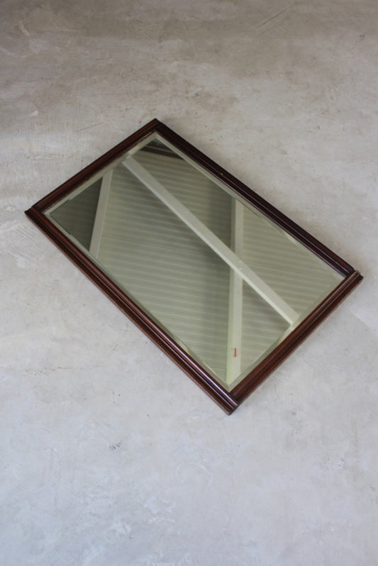 Early 20th Century Walnut Wall Mirror - Kernow Furniture