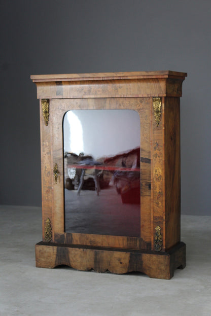 Antique Walnut Glazed Pier Cabinet - Kernow Furniture