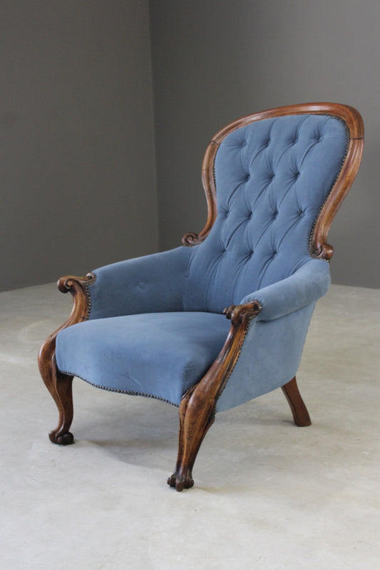 Victorian Back Armchair Chair - Kernow Furniture