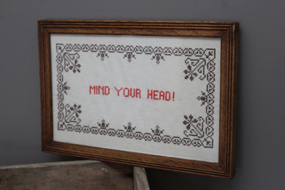 Oak Framed Mind Your Head - Kernow Furniture