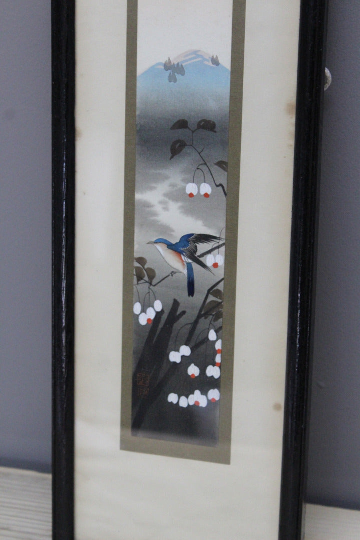 Oriental Hand Painted Picture - Kernow Furniture