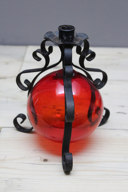 Wrought Iron Candle Holder - Kernow Furniture