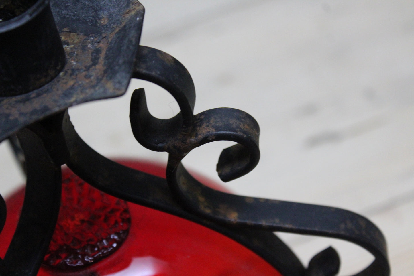 Wrought Iron Candle Holder - Kernow Furniture