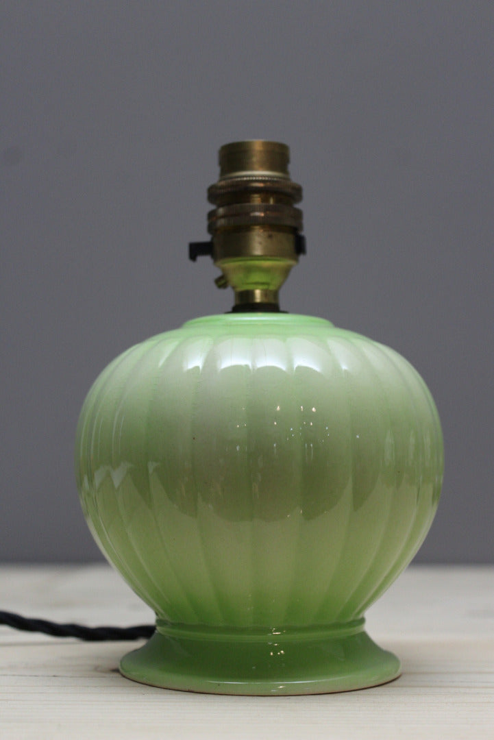 Brentleigh Ware Green Lamp - Kernow Furniture