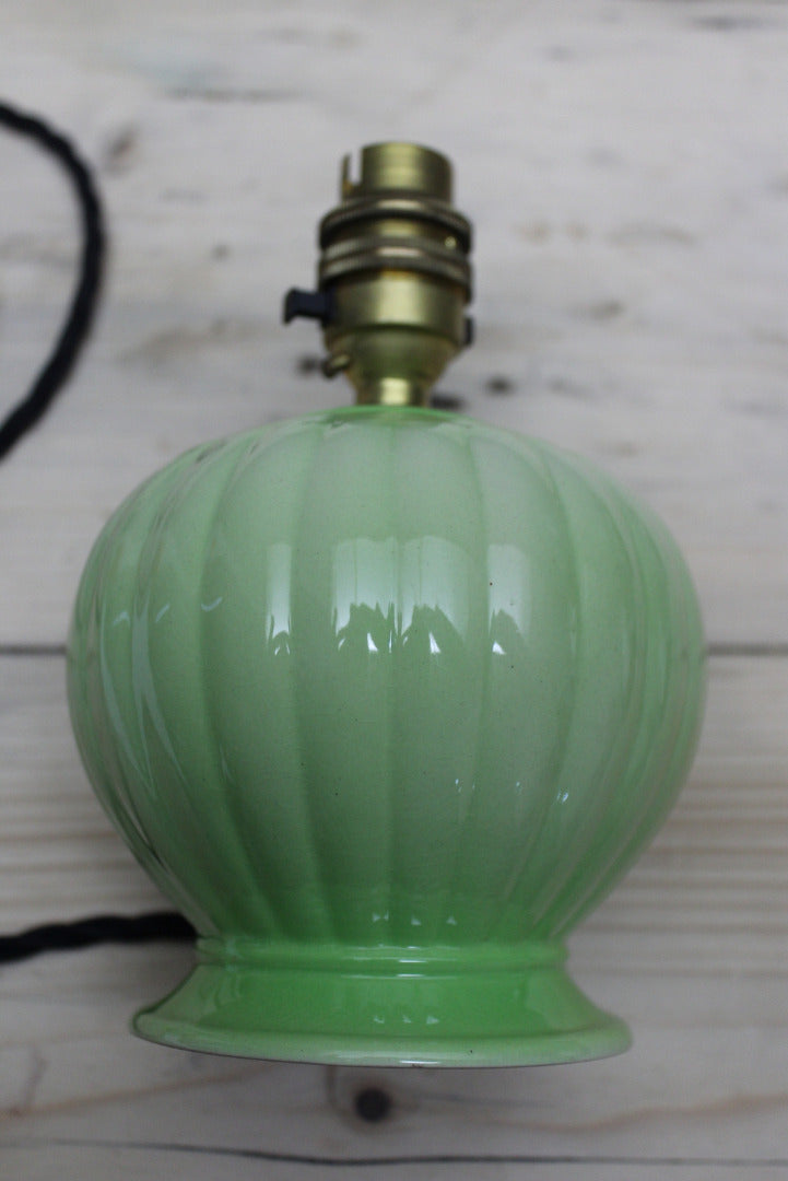 Brentleigh Ware Green Lamp - Kernow Furniture