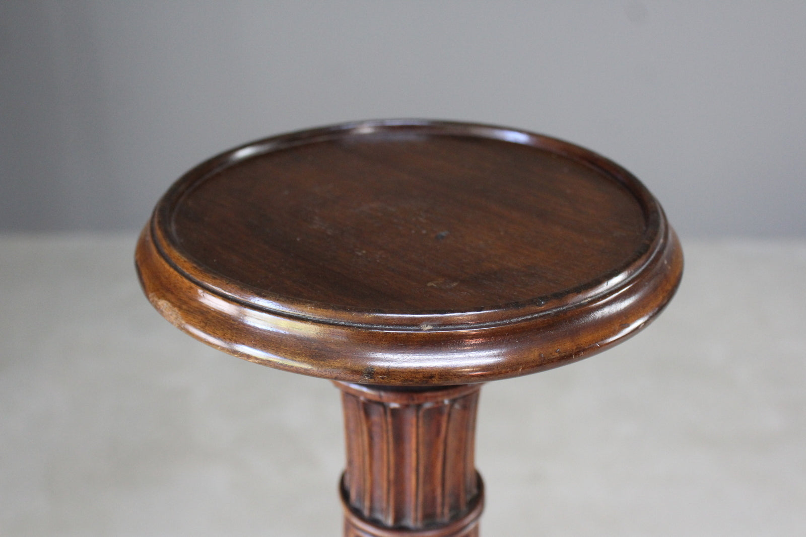 Mahogany Torchere Plant Stand - Kernow Furniture