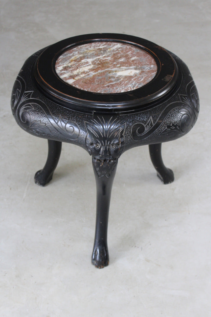 Chinese Marble Top Side Table - Kernow Furniture