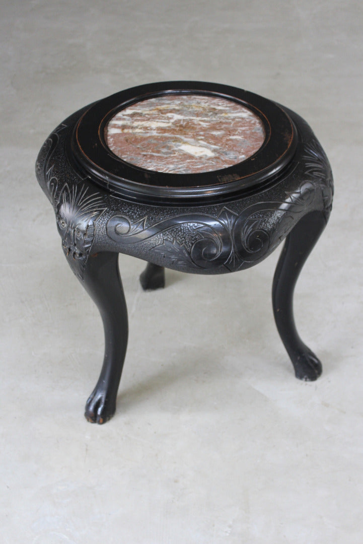 Chinese Marble Top Side Table - Kernow Furniture