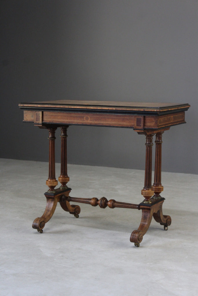 Antique Victorian Card Table - Kernow Furniture