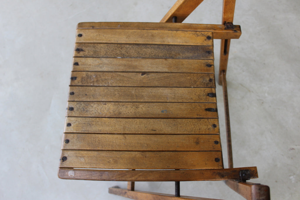 Folding Beech Chair - Kernow Furniture