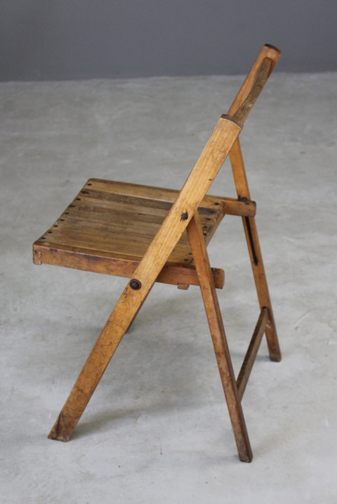 Folding Beech Chair - Kernow Furniture