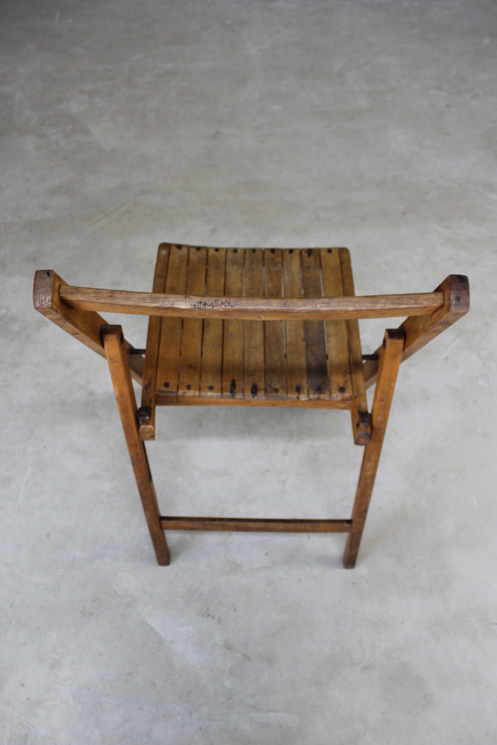 Folding Beech Chair - Kernow Furniture