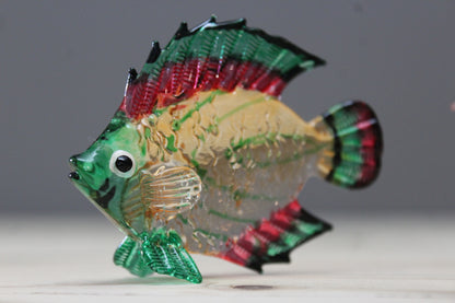 Three Vintage Glass Fish - Kernow Furniture