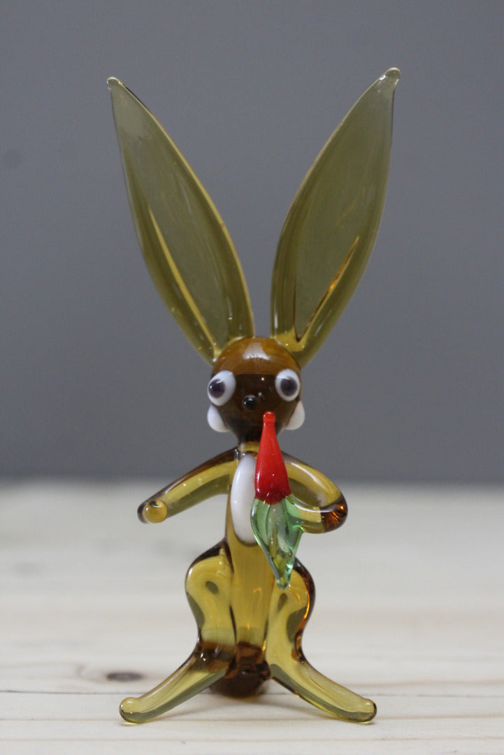 Vintage Glass Rabbit - Kernow Furniture