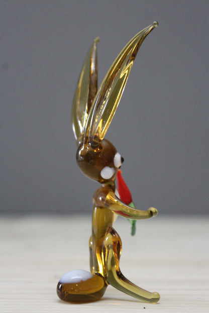 Vintage Glass Rabbit - Kernow Furniture