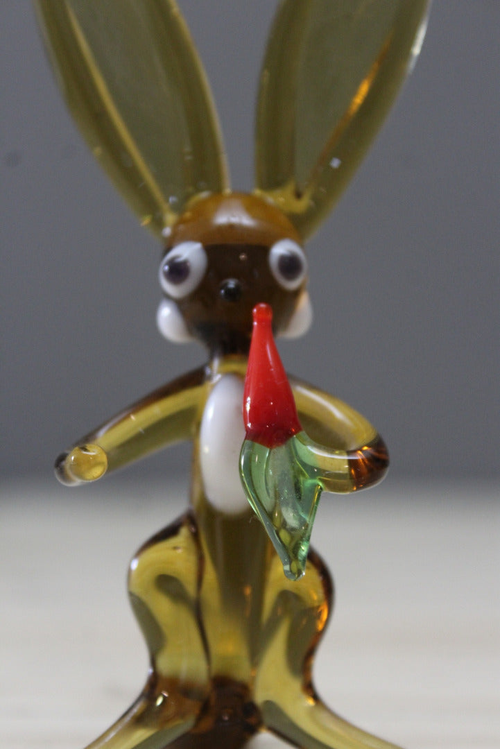 Vintage Glass Rabbit - Kernow Furniture