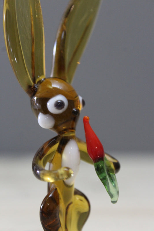 Vintage Glass Rabbit - Kernow Furniture