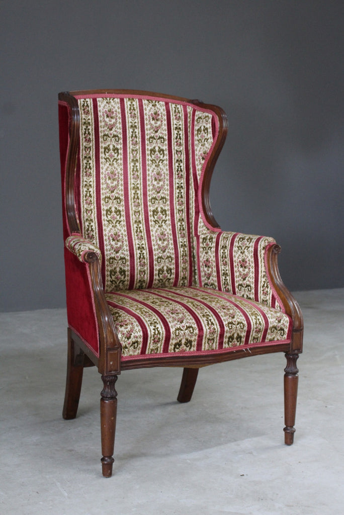 Edwardian Style Wing Back Chair - Kernow Furniture