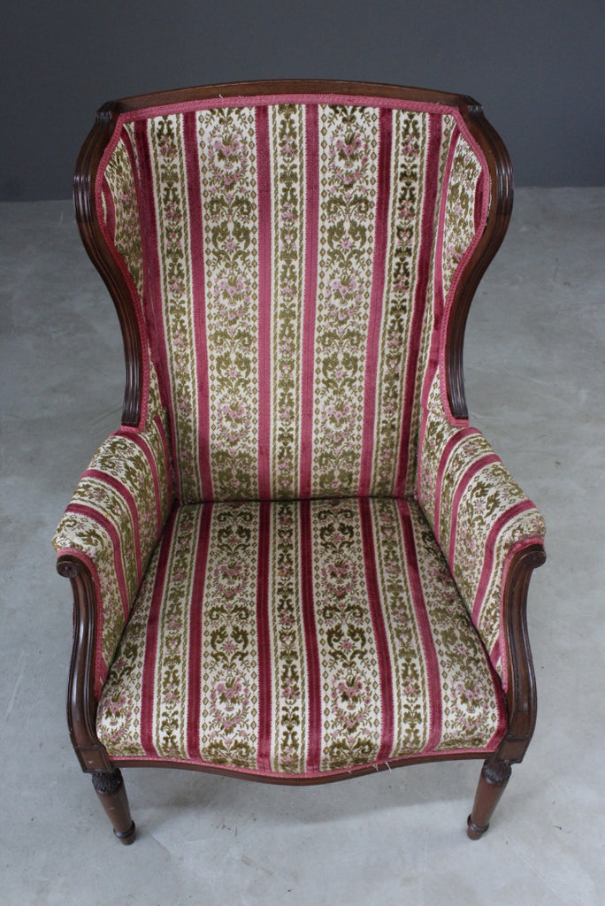 Edwardian Style Wing Back Chair - Kernow Furniture