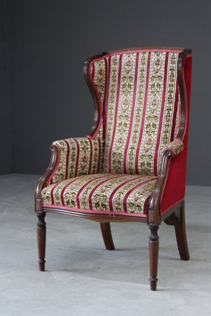 Edwardian Style Wing Back Chair - Kernow Furniture