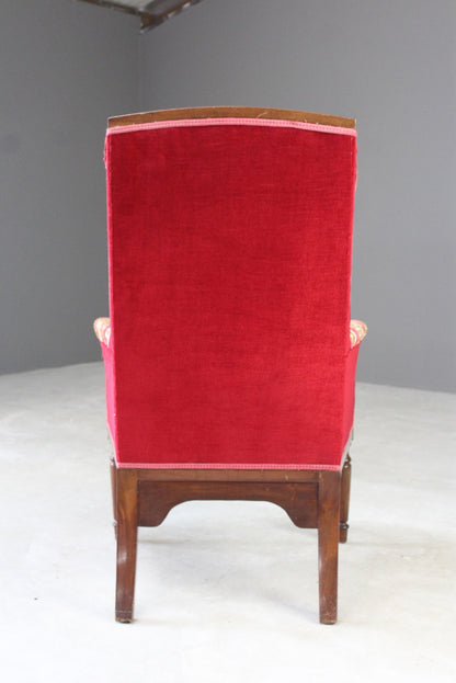 Edwardian Style Wing Back Chair - Kernow Furniture