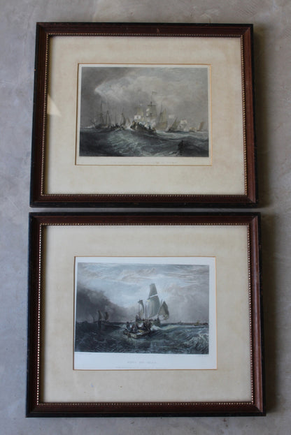 Pair Nautical Engravings - Kernow Furniture