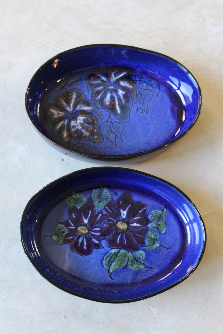 Pair Guernsey Pottery Oval Dishes - Kernow Furniture