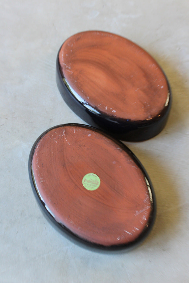 Pair Guernsey Pottery Oval Dishes - Kernow Furniture