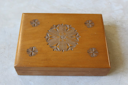 Vintage Wooden Box & Dominoes - Kernow Furniture