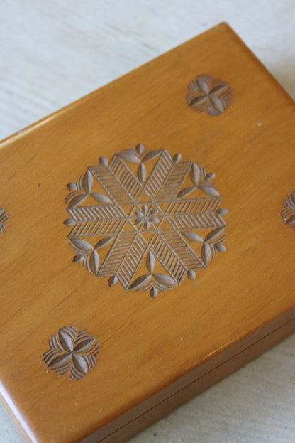 Vintage Wooden Box & Dominoes - Kernow Furniture