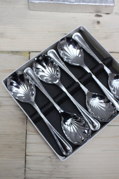 Sheffield Stainless Chromium Spoons 6 - Kernow Furniture