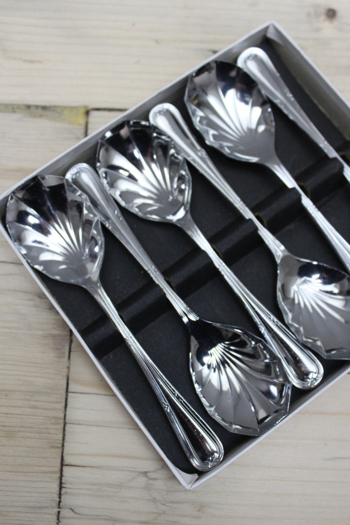 Sheffield Stainless Chromium Spoons 6 - Kernow Furniture