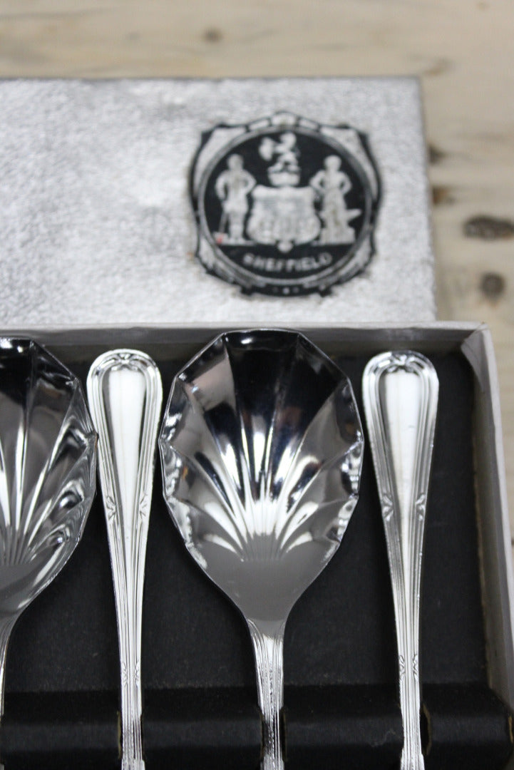 Sheffield Stainless Chromium Spoons 6 - Kernow Furniture