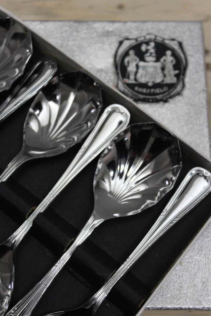 Sheffield Stainless Chromium Spoons 6 - Kernow Furniture