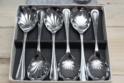 Sheffield Stainless Chromium Spoons 6 - Kernow Furniture