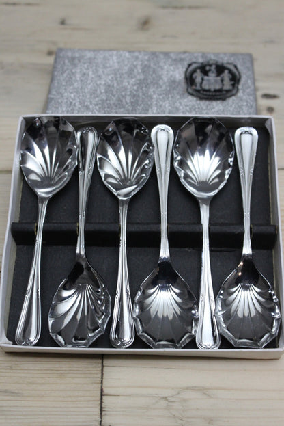 Sheffield Stainless Chromium Spoons 6 - Kernow Furniture