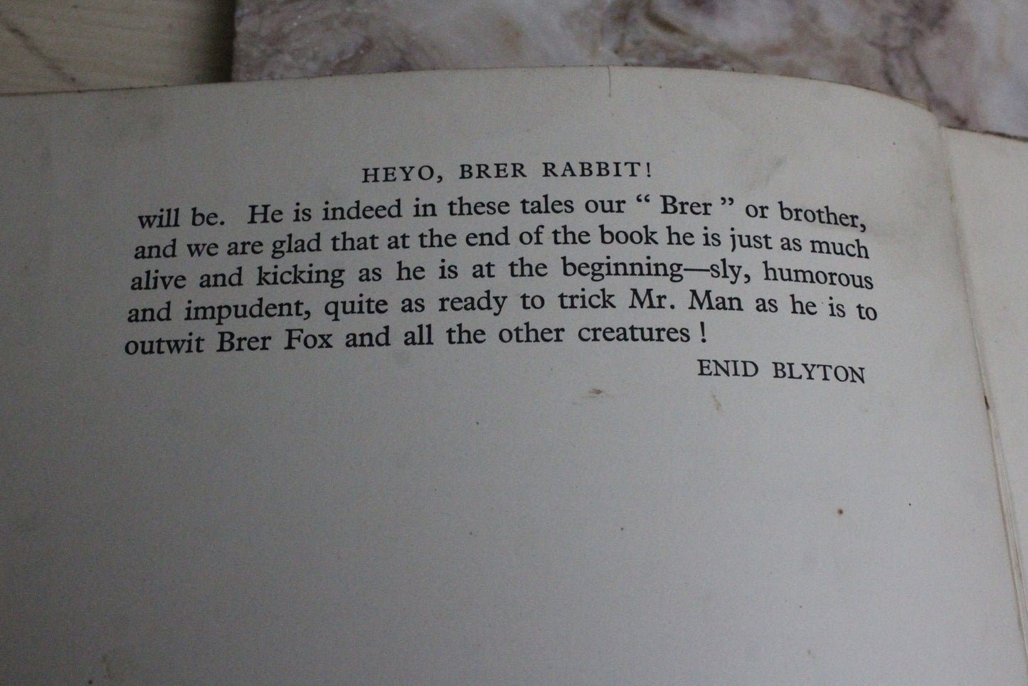 Heyo Brer Rabbit - Enid Blyton - Kernow Furniture