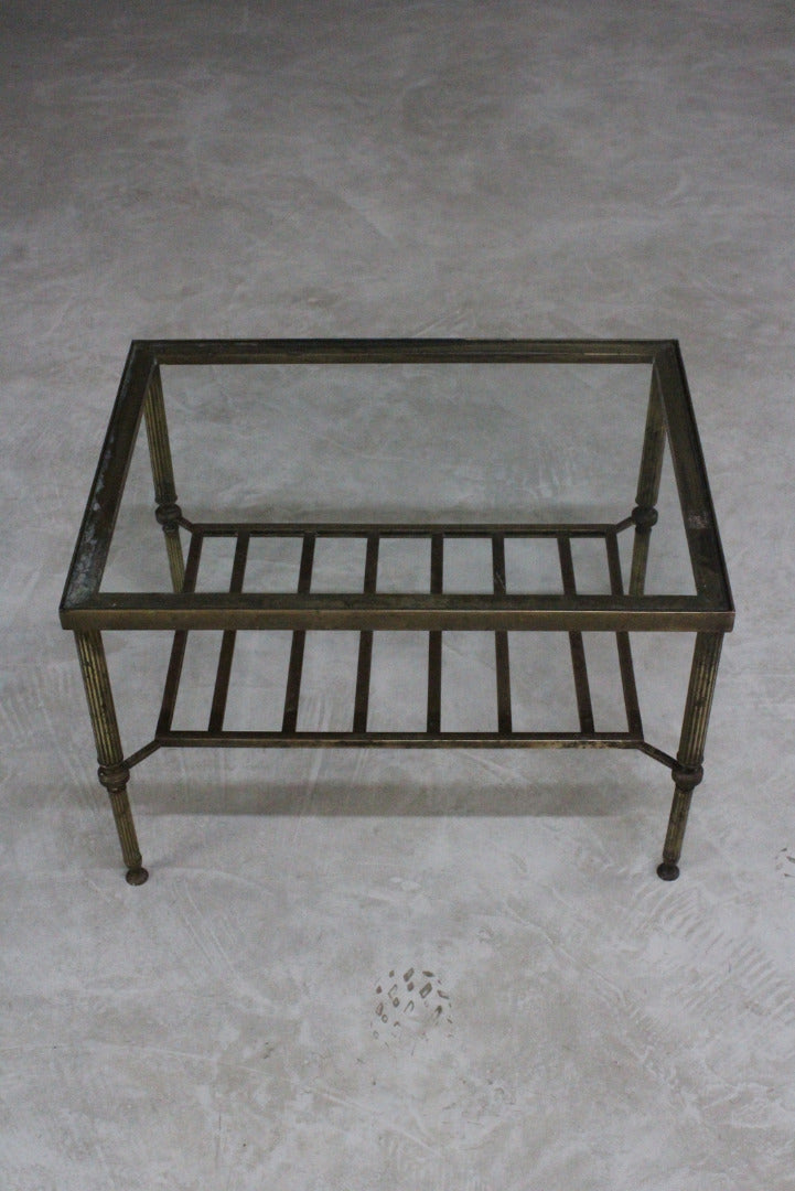 Brass Frame Coffee Table - Kernow Furniture