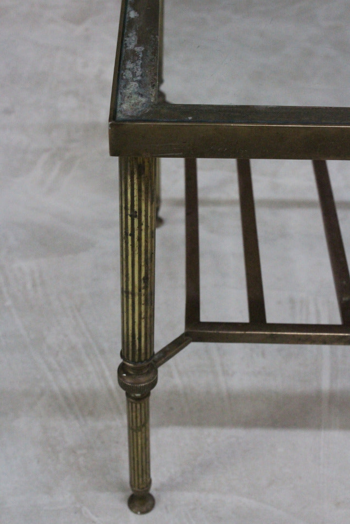 Brass Frame Coffee Table - Kernow Furniture