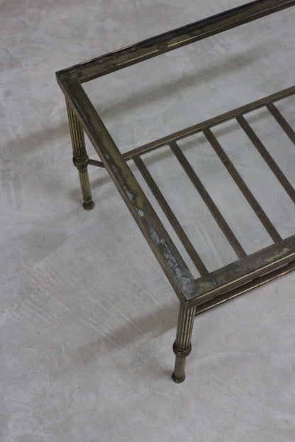 Brass Frame Coffee Table - Kernow Furniture