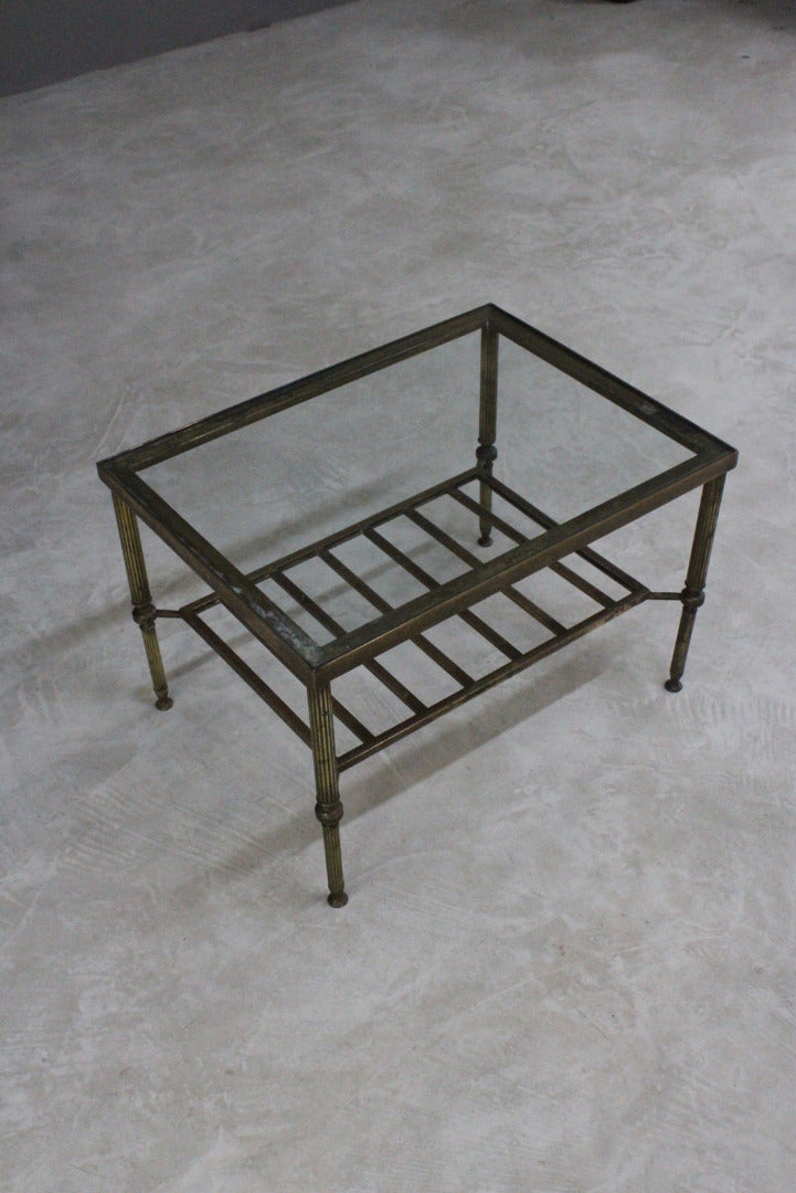 Brass Frame Coffee Table - Kernow Furniture