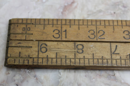 Rabone Chesterman Folding Wooden Ruler - Kernow Furniture