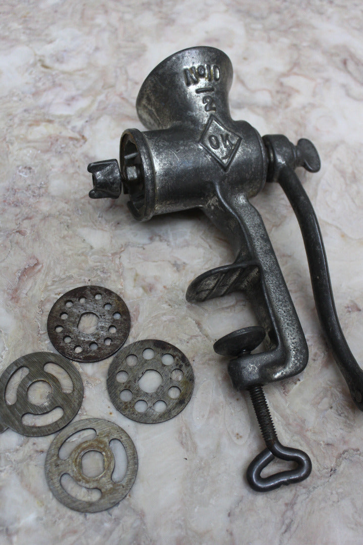 Vintage Cast Iron Meat Grinder - Kernow Furniture