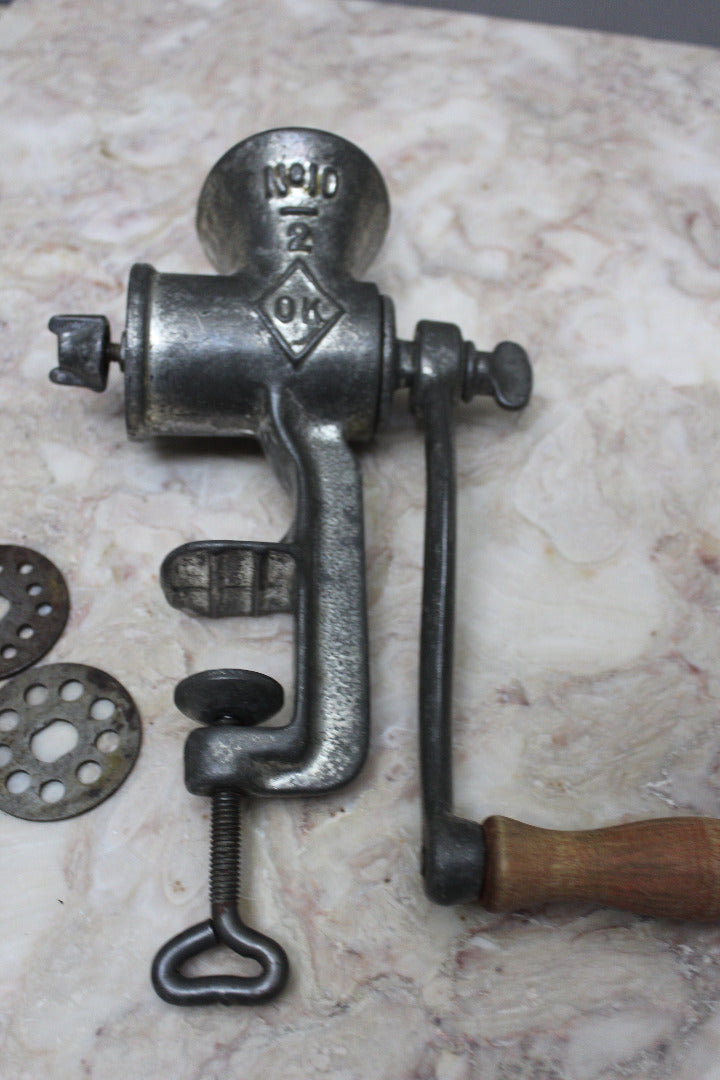 Vintage Cast Iron Meat Grinder - Kernow Furniture