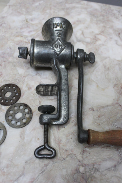 Vintage Cast Iron Meat Grinder - Kernow Furniture